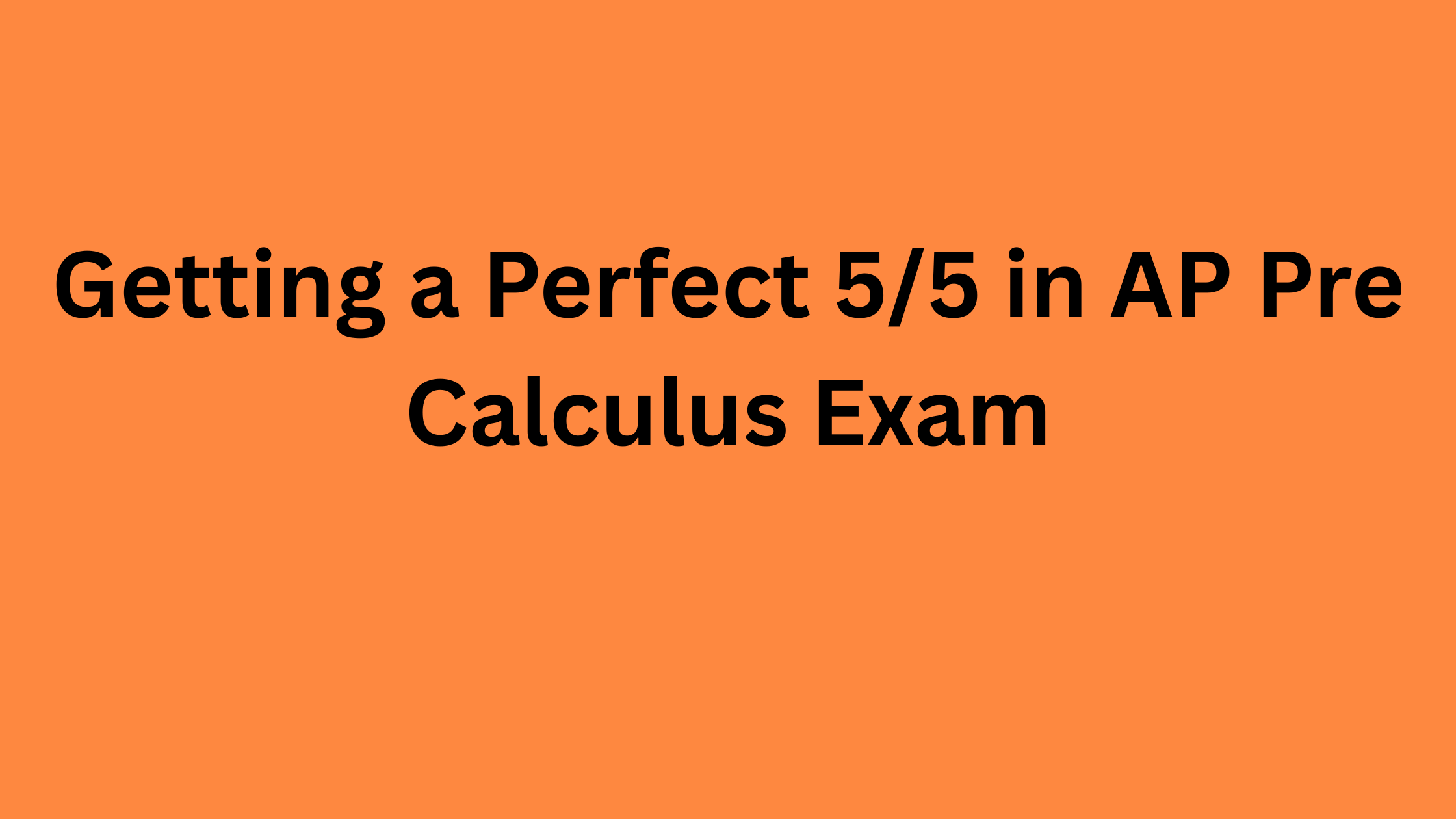AP Pre Calculus